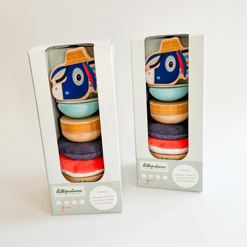Lilliputiens Stacking Pyramid Toy (Brand new)